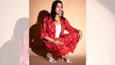 Rupali Ganguly looks resplendent in floral red co-ords