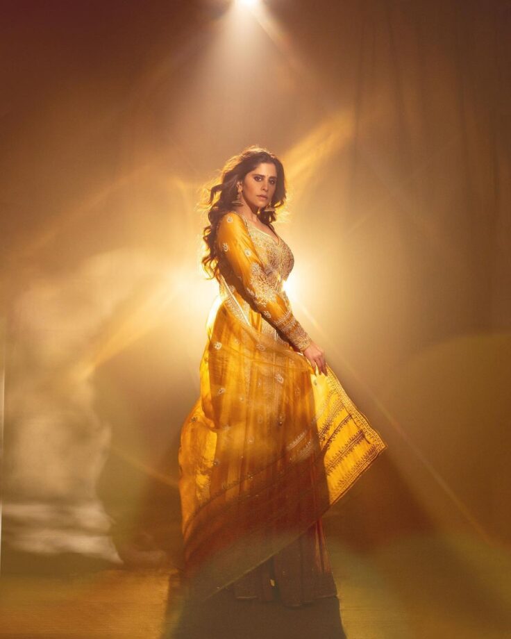 Sai Tamhankar Is A Regal Queen In Yellow Anarkali, Check Photos - 0