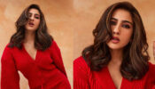 Sara Ali Khan Flaunts Her Toned Legs In A Monotone Red Top And Mini Skirt Outfit