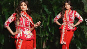 Shilpa Shetty Painted The Town Red In A Saree With Floral Printed Blouse; See Pics