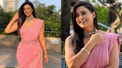 Shweta Tiwari rolls back clock in stunning pink belted shimmery saree, we are crushing