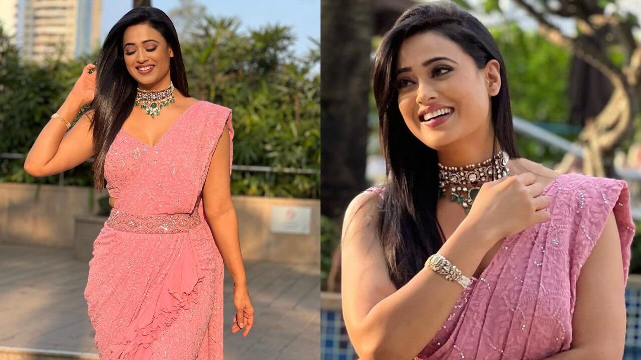 Shweta Tiwari rolls back clock in stunning pink belted shimmery saree, we are crushing 792295