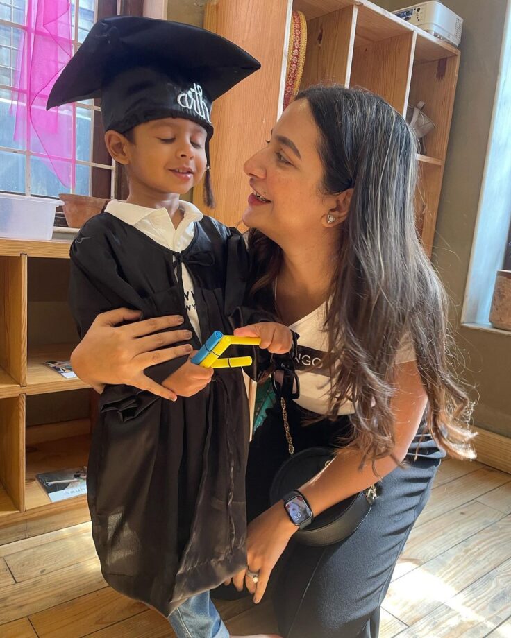 Proud mom Subhashree Ganguly shares happy photos with son Yuvaan from Graduation Day - 0