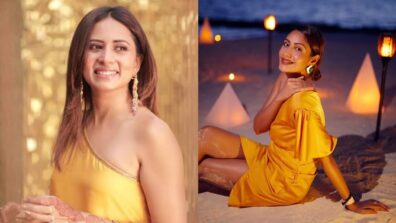 Surbhi Chandna or Sargun Mehta: Who do you think aced in one-shoulder yellow outfit?