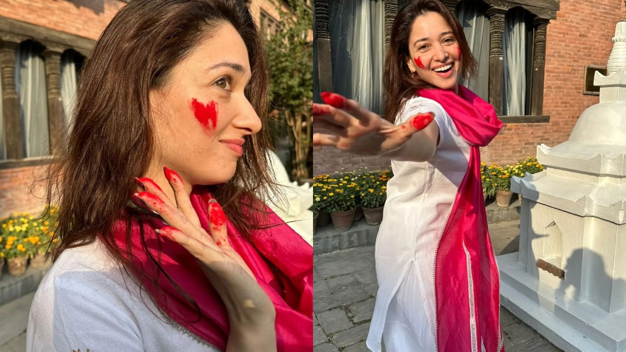 Tamannaah Bhatia glows as she celebrates Holi in Nepal, see pics 781383