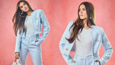 Tara Sutaria Looks Uber Cool In A Checkered Jacket And Pant Outfit