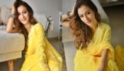 TMKOC actress Sunayana Fozdar is all about sunflower vibes, gets dolled up in white blouse and accessories