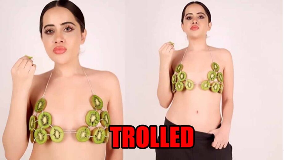 Urfi Javed Gets Brutally Trolled For Wearing A Top Made Out Of Kiwi Fruit, Netizen Writes: “Kuch To Chod Do Madam” 787588