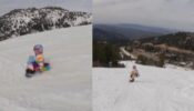 Viral Video: A Little Girl Sings While Snowboarding, Internet Is Enjoying It!