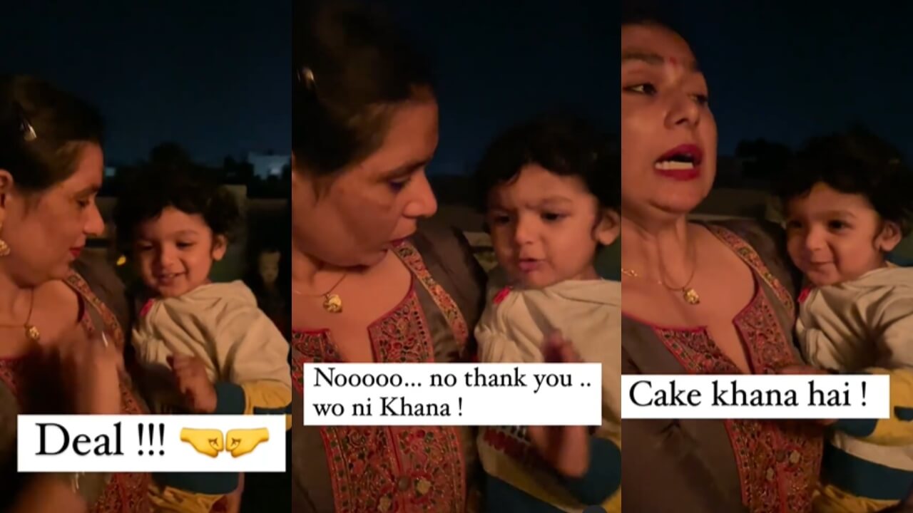 Viral Video: Toddler Chooses To Eat Cake Over Dal Chawal, Mesmerizes The Internet 789879