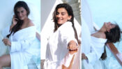 Watch: Akshara Singh Looks Gorgeous As She Poses In White Bathrobe