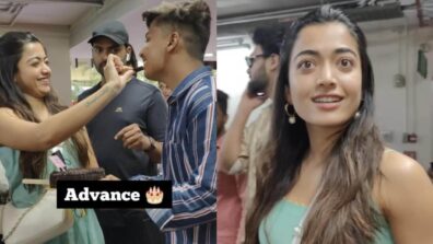 Watch: Fan brings cake to celebrate Rashmika Mandanna’s birthday in advance, see what actress did next