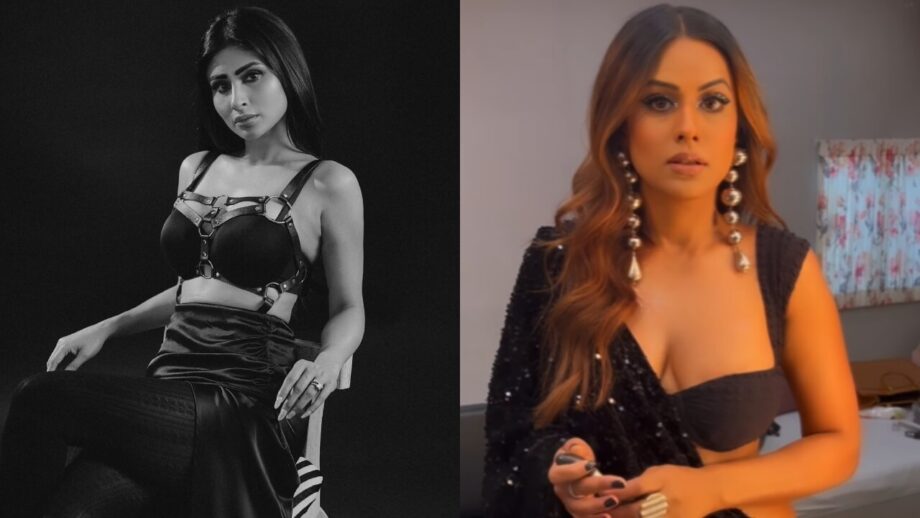 Watch: Nia Sharma looks drop-dead gorgeous in black shimmery saree, Mouni Roy says, "as lost as Alice" 791208