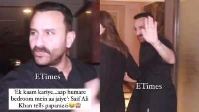 Watch: Saif Ali Khan gets annoyed with paparazzi, taunts them by asking them to enter their ‘bedroom’