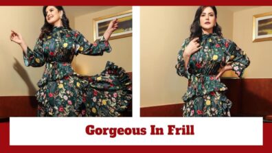 Zareen Khan Looks Amazingly Gorgeous In This Frill Dress; Check Here