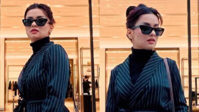 Avneet Kaur keeps the boss lady vibes on point in striped blazer suit