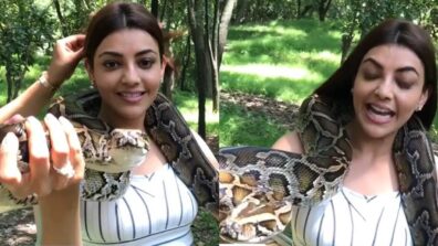 Don’t Try This At Home: Kajal Aggarwal performs stunt with massive snake, video goes viral