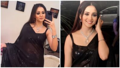 Aladdin actress Ashi Singh raises mercury levels in sheer black saree, see video