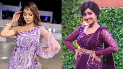 Aladdin fame Ashi Singh’s glam looks in purple ensembles