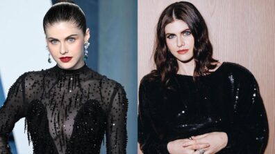 Alexandra Daddario Looks Drop-Dead Gorgeous In Black Sequined Outfits