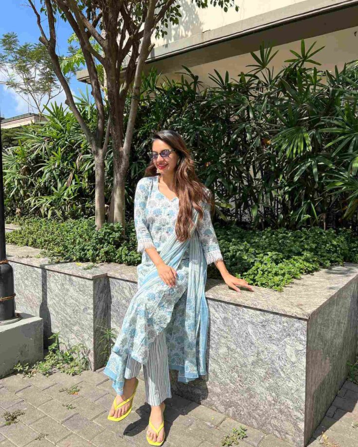 Anushka Sen, sky blue ethnic wear and sunglasses, a visual delight 800447