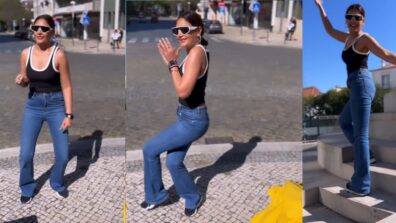 Watch: Surbhi Chandna gets groovy on roads of Portugal, video goes viral