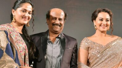 Anushka Shetty poses with Rajinikanth and Sonakshi Sinha, pic goes viral