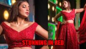 Subhashree Ganguly Looks Royal In Red Embellished Lehenga, See Photos