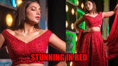 Subhashree Ganguly Looks Royal In Red Embellished Lehenga, See Photos