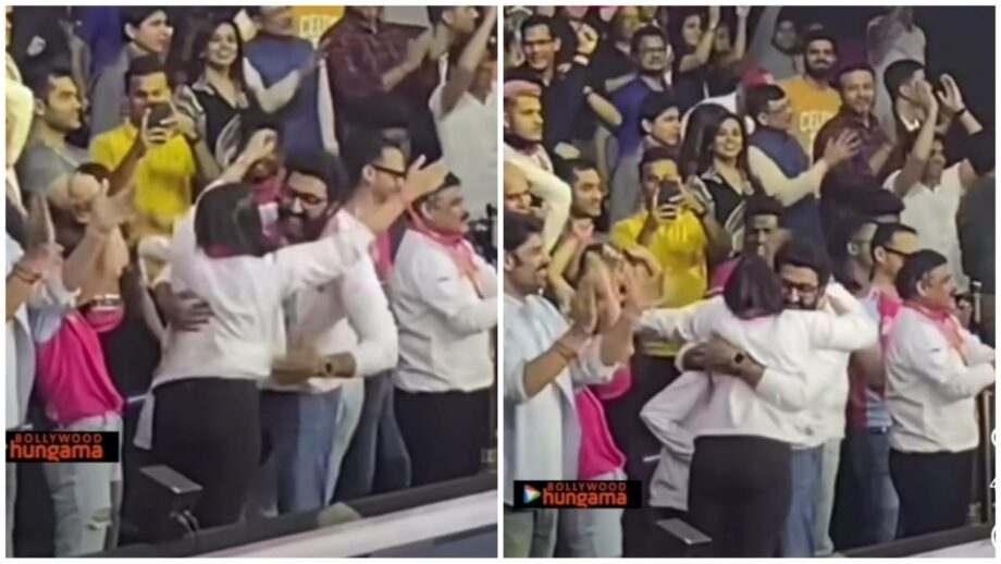 Awww! Abhishek Bachchan Pulls Aishwarya Rai Bachchan Close In A Viral Video 800921