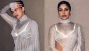 Bhumi Pednekar in silver shimmery transparent see-through dress, a vision indeed
