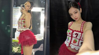 Blackpink Jennie Exudes Barbie Doll Vibes In Red Crop Top And Skirt, Check Now