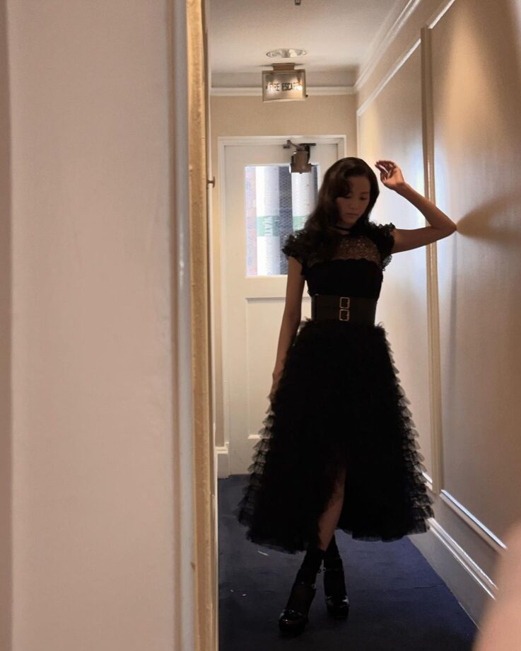 Blackpink's Jisoo Looks Like Royalty As She Appears In Black Netted Dress 793035