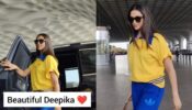 Deepika Padukone turns minion, rocks stunning yellow baggy tshirt and blue trouser style