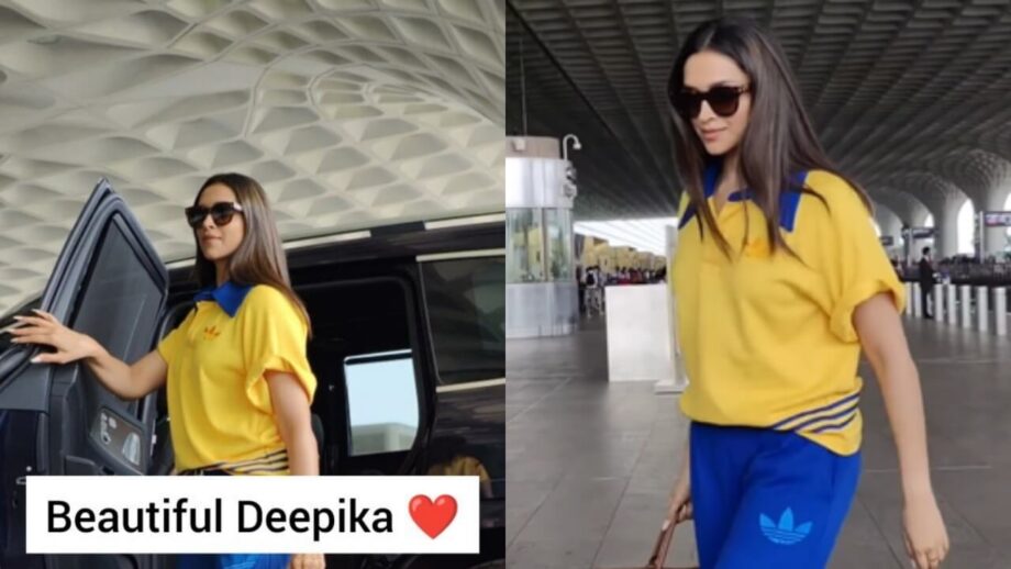 Deepika Padukone turns minion, rocks stunning yellow baggy tshirt and blue trouser style 801282