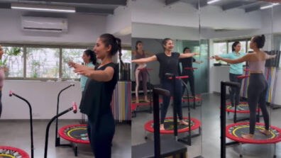 Dhvani Bhanushali working out on trampoline is fitness goals, watch