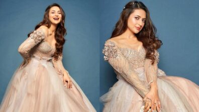 Divyanka Tripathi exudes ‘princess vibes’ in scoop-neck beige gown