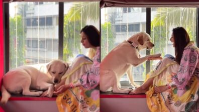 Divyanka Tripathi loves her ‘paw buddy’ unconditionally, (cute video alert)