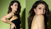 Hansika Motwani keeps glam on check in black high-thigh slit dress, see pics