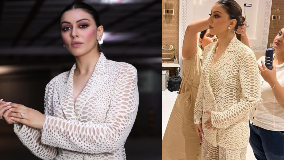 Hansika Motwani redefines ‘chic’ in white pantsuit, see pics 802356