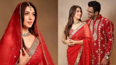 Hansika Motwani’s way of styling red is to go traditional head-to-toe