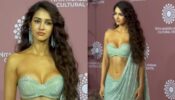 Haye Garmi: Disha Patani flaunts curvaceous midriff in silver shimmery saree, see full video