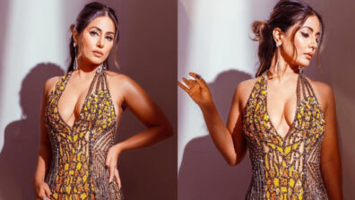 Hina Khan Looks Bewitching In Glittery Body Hugging Gown; See Pics