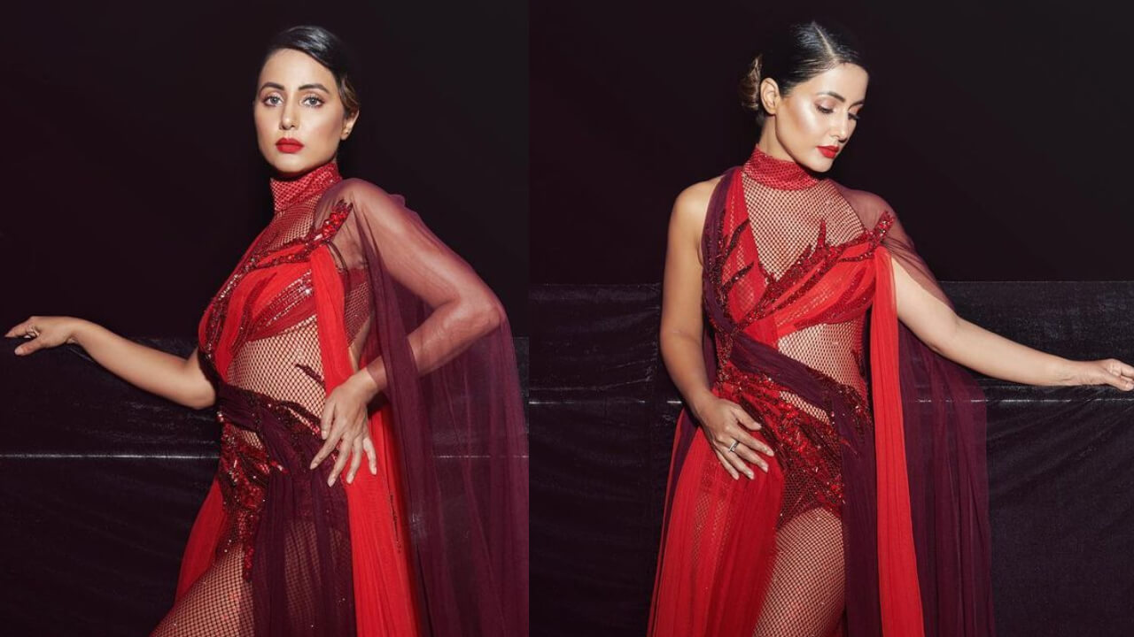 Hina Khan Turns Bold In Red Backless Dress; Netizens Say 'Ashaming our religion' 798009