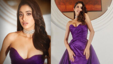 Janhvi Kapoor Turns Cinderella In Purple Strapless Gown, Orhan Awatramani Says’ Hiiii”