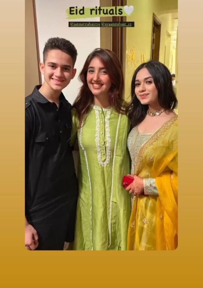 Jannat Zubair Rahmani celebrates Eid with family, Ashnoor Kaur joins in-house celebrations 800379