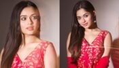 Jannat Zubair Rahmani is ‘teekhi mirchi’ personified in red v-neck lehenga, see pics