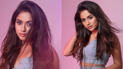 Jannat Zubair Rahmani rocks co-ord denim outfit and eyemakeup style, fans in awe