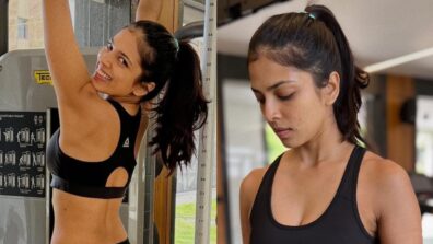 Malavika Mohanan flexes her fitness routine, looks super sensuous in black bralette and joggers