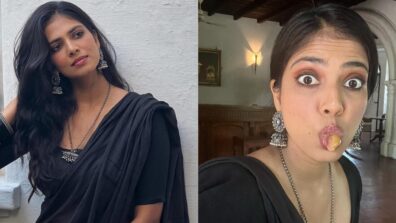 Malavika Mohanan in black see-through transparent saree and oxidised jewellery, what a delight